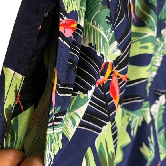 Island Haze Swim Shorts Trunks Mens XL Multicolored Tropical Drawstring Swimwear - Picture 9 of 11